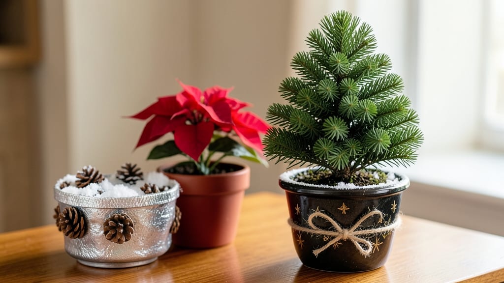Christmas Tree in Flower Pot: Frost-Proof Container Design for Year-Round Greenery