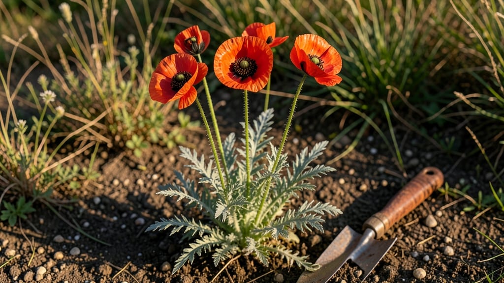 Large Poppy Flower: Bold Height and Dramatic Garden Presence