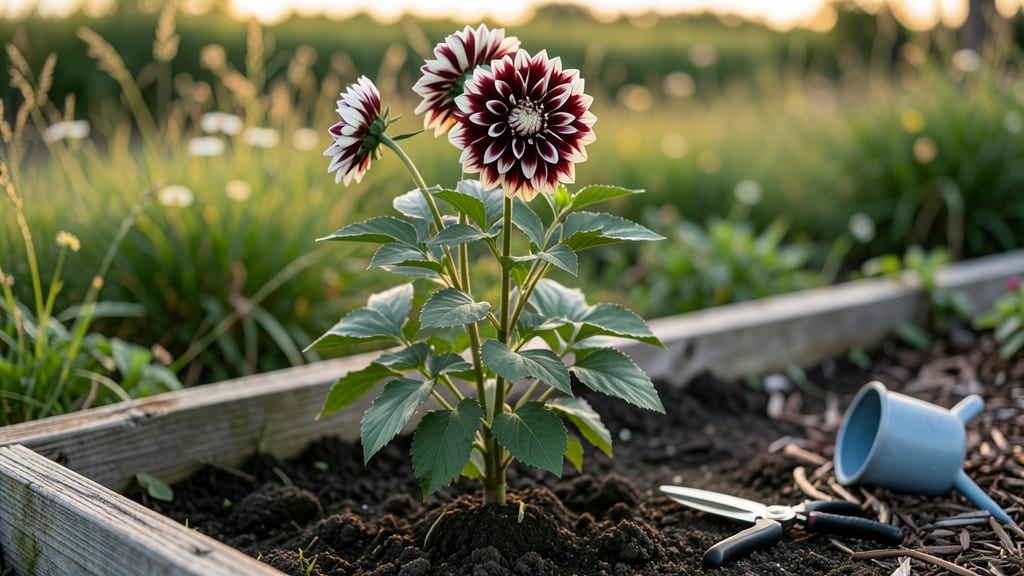 Maroon and White Flowering Plants: Bold Contrast for Year-Round Garden Drama