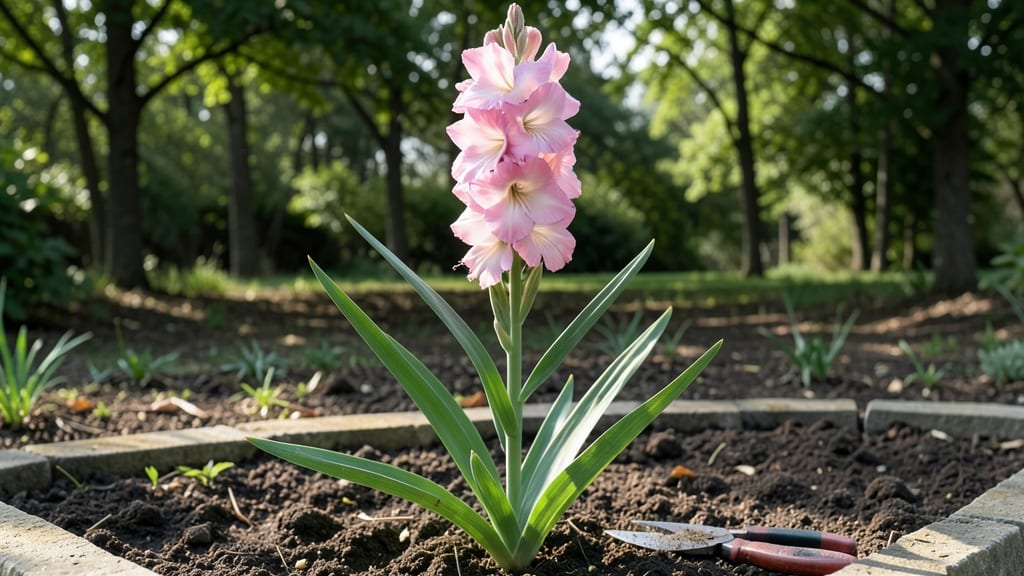 Pink Gladiolus Flowers: Bold Vertical Accents for Garden Drama