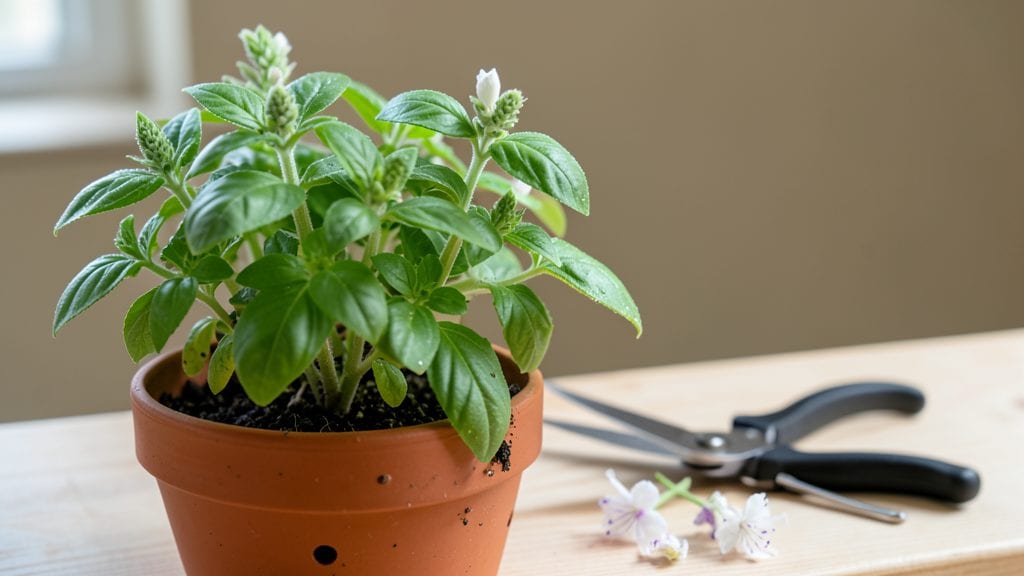 Prune Basil Flowers: Year-Round Blooms With 3 Strategic Cuts