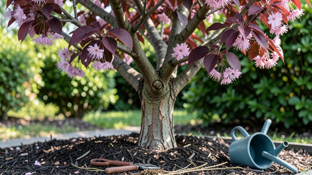 Purple-Leaved Pink-Flowering Tree: Pacific Northwest's Frost-Resistant Pollinator Star